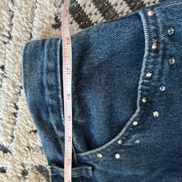 Women's Plus Vintage Fancy Ass Straight Leg Jeans Size 20 Bling Y2K Embellished - Picture 8 of 10